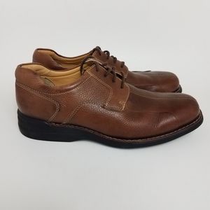 Johnston & Murphy Shuler Bicycle Cognac Brown Leather Casual Dress Shoes